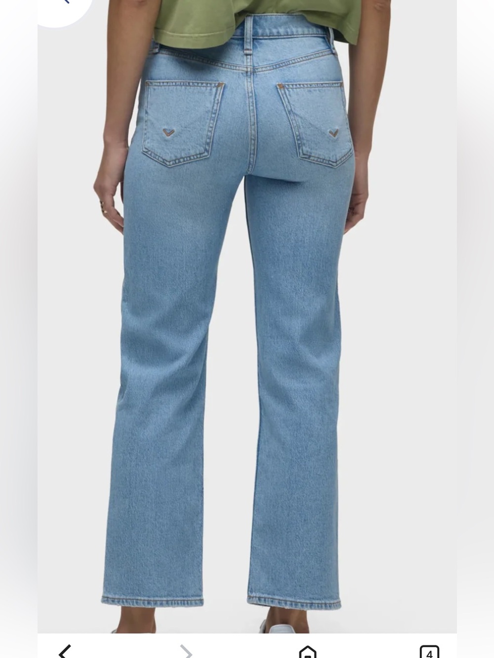 Hudson Jeans Women's High-Rise Straight Light Blue Denim size 30 - Picture 2 of 15